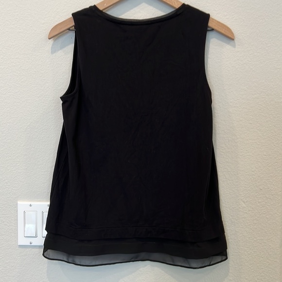 Chicos Tank Top Shell Sheer Edging - Picture 5 of 5